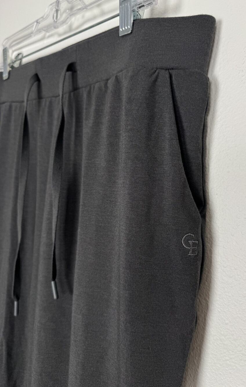 Cozy Earth Brushed Bamboo Jogger Pants Womens Large Gray Charcoal Soft Lounge